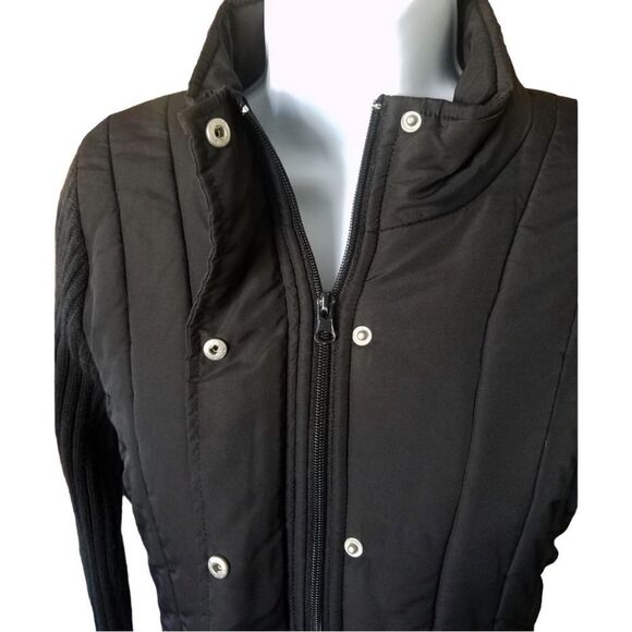 Glimmer JJ Basics Y2K late 90s knitted sweater w/ build in nylon vest GUC - Picture 3 of 7